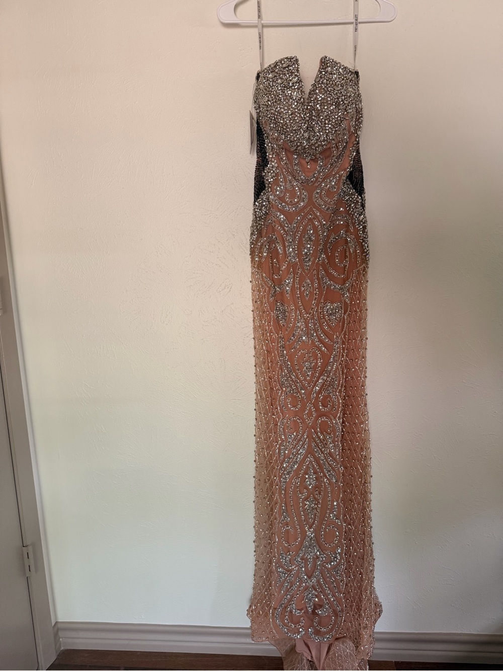 NWT PORTIA AND SCARLETT PS24867C RHINESTONE EMBELLISHED RED CARPET DRESS size 14 - Picture 3 of 12